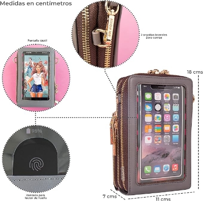 Picture of Nicole Lee  Double Queens Multi Zip Phone Case Wallet