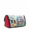Picture of Nicole Lee Makeup Cosmetic Pouch with Brush Organizer Cozy Street in Milan