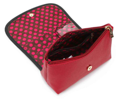 Picture of Nicole Lee Makeup Cosmetic Pouch with Brush Organizer Cozy Street in Milan