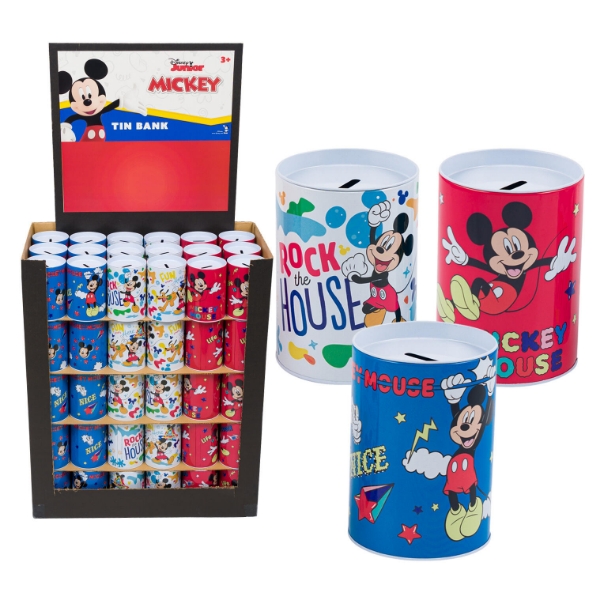 Picture of Mickey Mouse Tin Money Bank Display Can
