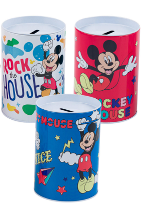 Picture of Mickey Mouse Tin Money Bank Display Can
