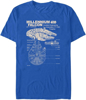 Picture of Star Wars Mens Millennium Falcon Detailed Drawing T-Shirt