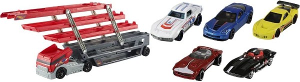 Picture of Hot Wheel Mega Hauler Transporter 20 & Hot Wheel Cars