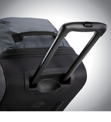 Picture of Samsonite Andante Wheeled Drop-Bottom Duffel Bag, Black/Grey, 28"