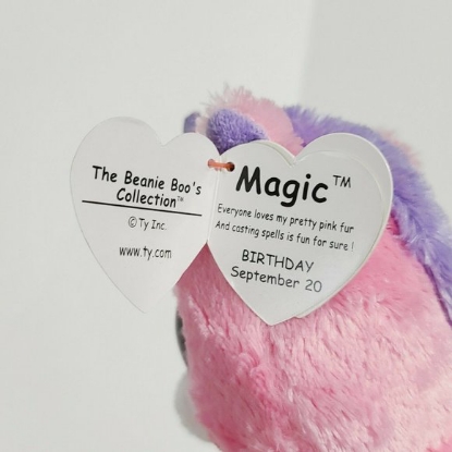 Picture of Ty Beanie Boos Fantasia Unicorn Plush Pink  6 Inch
