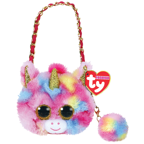 Picture of Ty Fantasia Unicorn Mini Purse Pink