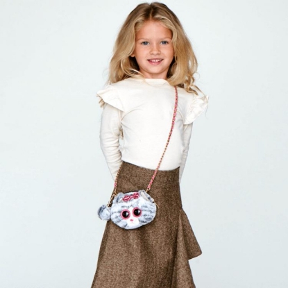 Picture of Ty Kiki Striped Cat Mini Purse