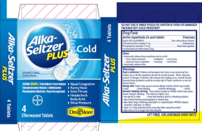 Picture of Alka-Seltzer Plus Cold Sparkling Original 4 Tablets