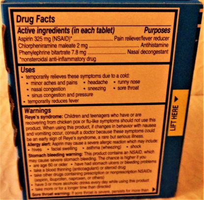 Picture of Alka-Seltzer Plus Cold Sparkling Original 4 Tablets