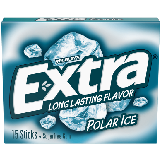 Picture of Extra Polar Ice Sugarfree Chewing Gum, 15 Stick Single Pack
