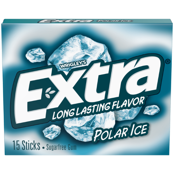 Picture of Extra Polar Ice Sugarfree Chewing Gum, 15 Stick Single Pack