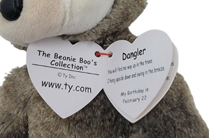 Picture of Ty Dangler Two tone Grey Sloth Small 6 inch