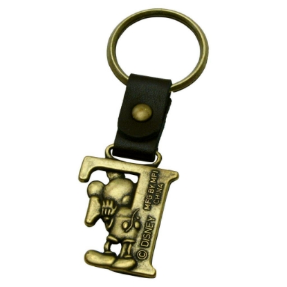 Picture of Disney Mickey Mouse Letter F Brass Key Chain