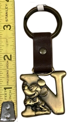 Picture of Disney Mickey Mouse Letter N Brass Key Chain