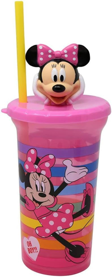 Picture of Disney Minnie Mouse 15oz Buddy Sip Tumbler Cup with Lid & Straw