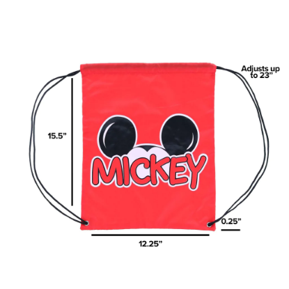 Picture of Disney Mickey Mouse Unisex Drawstring Tote Bag Multi-Color