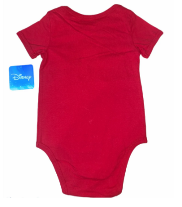 Picture of Disney Mickey Mouse Red Short Sleeve Onesie for Infant 12 Months