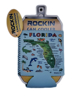 Picture of Rockin Gear Can Cooler Florida Map Souvenir Neoprene Cooler with Attached Bottle Opener