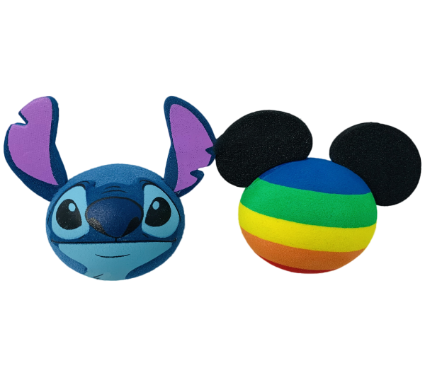 Picture of Disney Stitch Face and Mickey Rainbow Antenna Topper