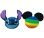 Picture of Disney Stitch Face and Mickey Rainbow Antenna Topper