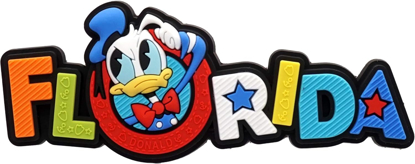 Picture of Disney Donald Duck Florida Name Drop Soft Touch PVC Magnet