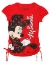 Picture of Disney Minnie Mouse Black Bow Red Youth Girl's Fashion Top Small