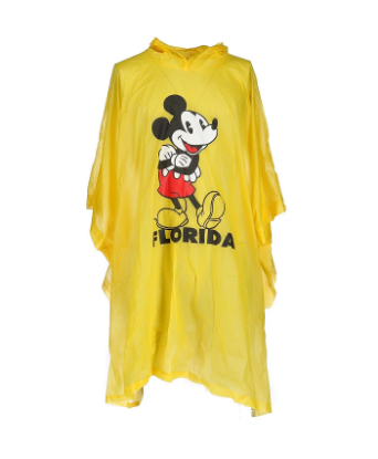Picture of Disney Mickey Mouse  Men's Florida Rain Poncho  Yellow One Size