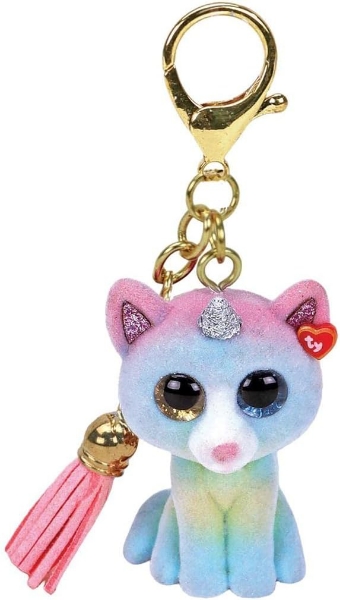 Picture of Ty Heather the Cat Mini Boos Metal Key Clip