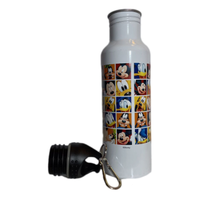 Picture of Disney Mickey Mouse & Friends Water Bottle Wide Mouth White Aluminum