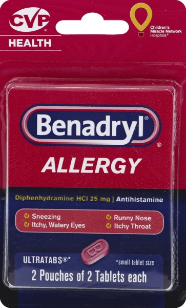 Picture of Benadryl Allergy Ultratabs 2 pouches