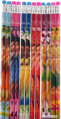 Picture of Disney Tinkerbell Fairy Tales Character 12 Wood Pencils Pack