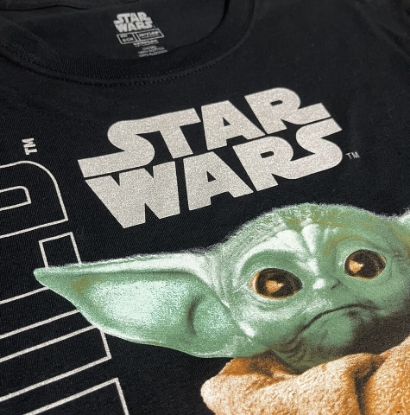 Picture of Star Wars The Mandalorian The Child Character Kids Black T-Shirt-Large (10-12)