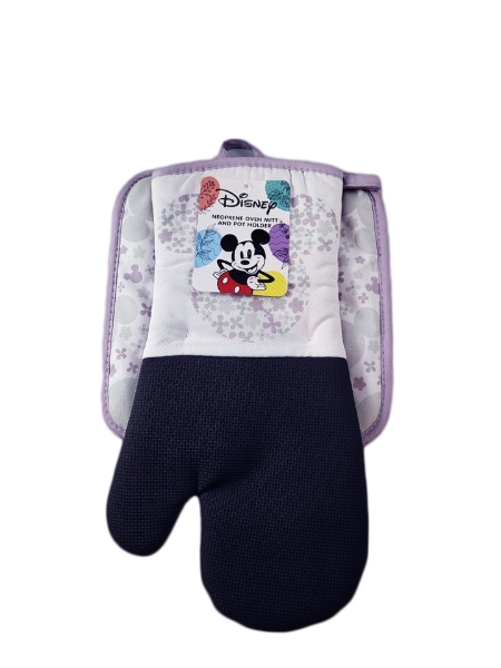 Picture of Disney Minnie Mouse Rare Lavender Purple Over Sized Oven Mitt and Pot Holder