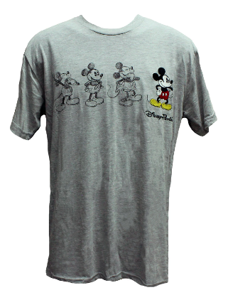 Picture of Disney 3 Mickey Sketch Adult Gray Heather Florida Namedrop