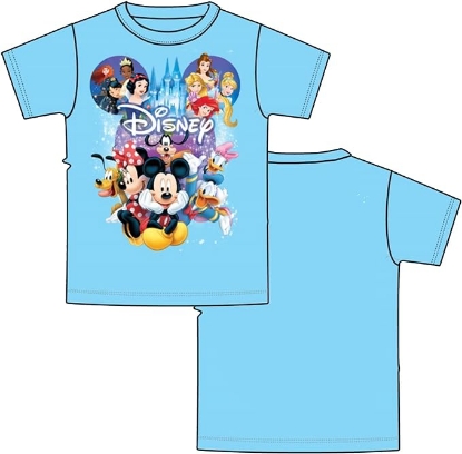 Picture of Disney Youth Tee Shirt Spectacular Cast Blue