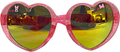 Picture of Disney Minnie Mouse Heart Shaped Youth Sunglasses Pink