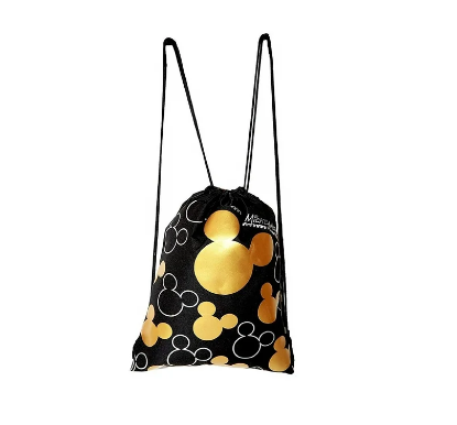 Picture of Disney Mickey Mouse Drawstring Backpack Gold and Silver