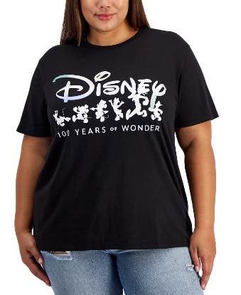 Picture of Disney 100 Years of Wonder Adult Black Tee Unisex