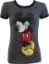 Picture of Disney Mickey Mouse Shy Ladies Junior Black Fit Ringer T-Shirt