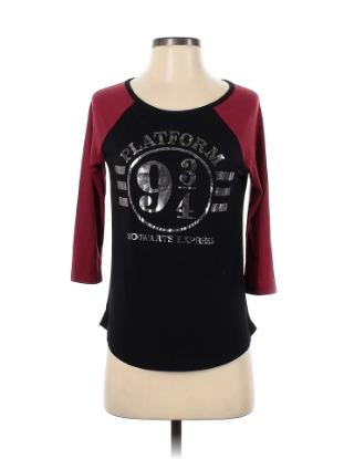 Picture of Disney Harry Potter Juniors Platform Crossing Fashion Top with 3/4 Sleeve