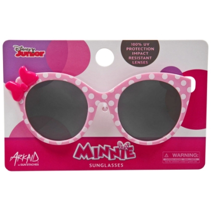 Picture of Disney Minnie Mouse Pink and White Polka Dot  Youth Cat Eye Sunglasses