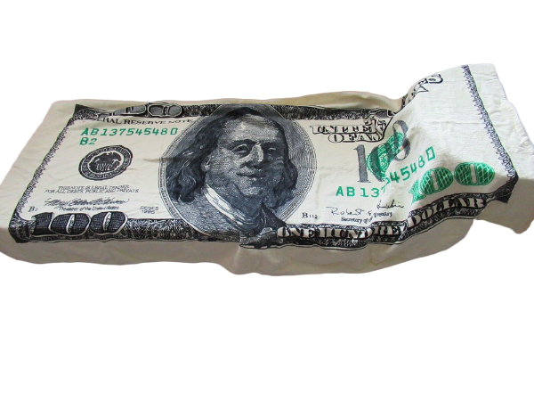 Picture of American 100 Dollar Bill Beach Towel Ben Franklin
