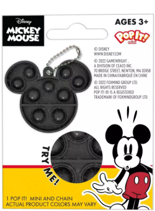 Picture of Disney Mickey Bubble Popper Bag Clip Small