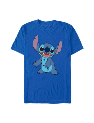 Picture of Disney Lilo and Stitch Juniors Stitch Face Character Graphic T-Shirt