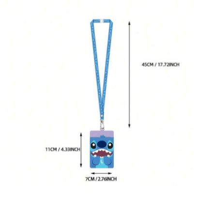Picture of Disney Stitch Lanyard With Deluxe Faux Leather Card Holder