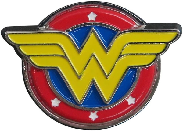 Picture of DC Comics Wonder Woman Colored Logo Pewter Lapel Pin