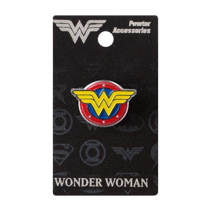 Picture of DC Comics Wonder Woman Colored Logo Pewter Lapel Pin