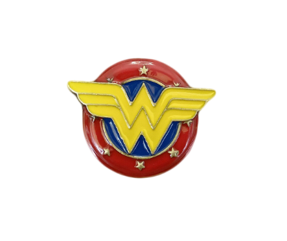 Picture of DC Comics Wonder Woman Colored Logo Pewter Lapel Pin