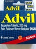 Picture of Advil Ibuprofen Tablets 200 mg Pain Reliever/Fever Reducer (NSAID) 6 Coated Tablets