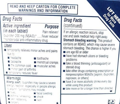 Picture of Advil Ibuprofen Tablets 200 mg Pain Reliever/Fever Reducer (NSAID) 6 Coated Tablets